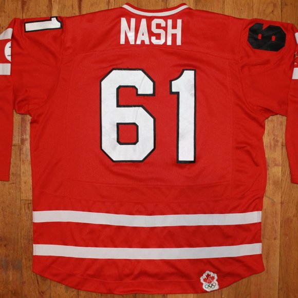 2010 Nike Team Canada #61 Rick Nash Olympic Home Jersey + Scarf - Picture 9 of 15